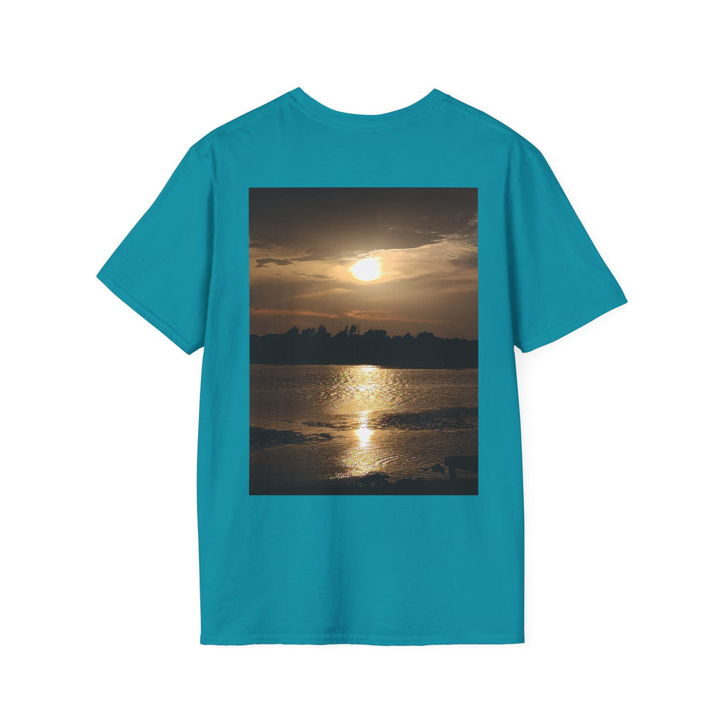 Dog Love You & Beautiful Sunset Unisex Softstyle T-Shirt Pet Lovers T-shirt