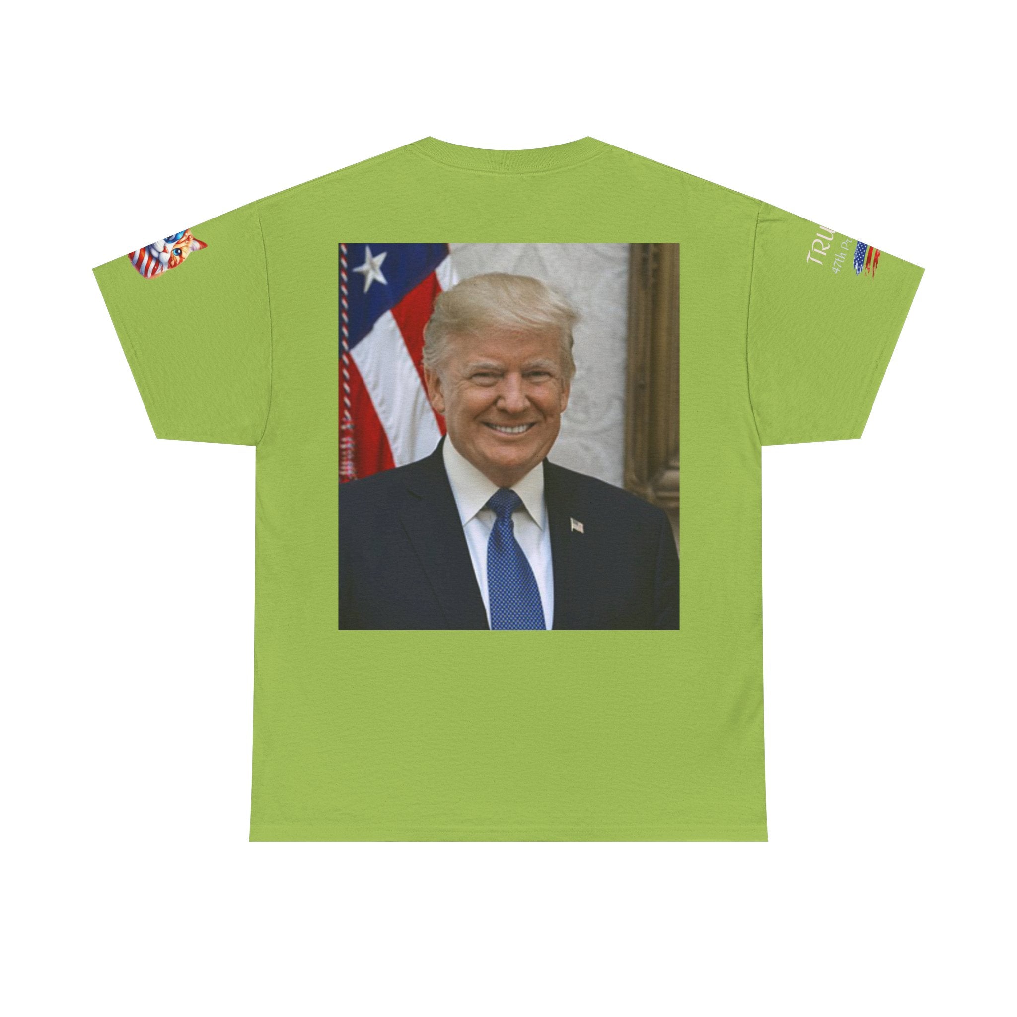 T-shirt patriotique Donald J TRUMP — Poing patriotique drapeau américain