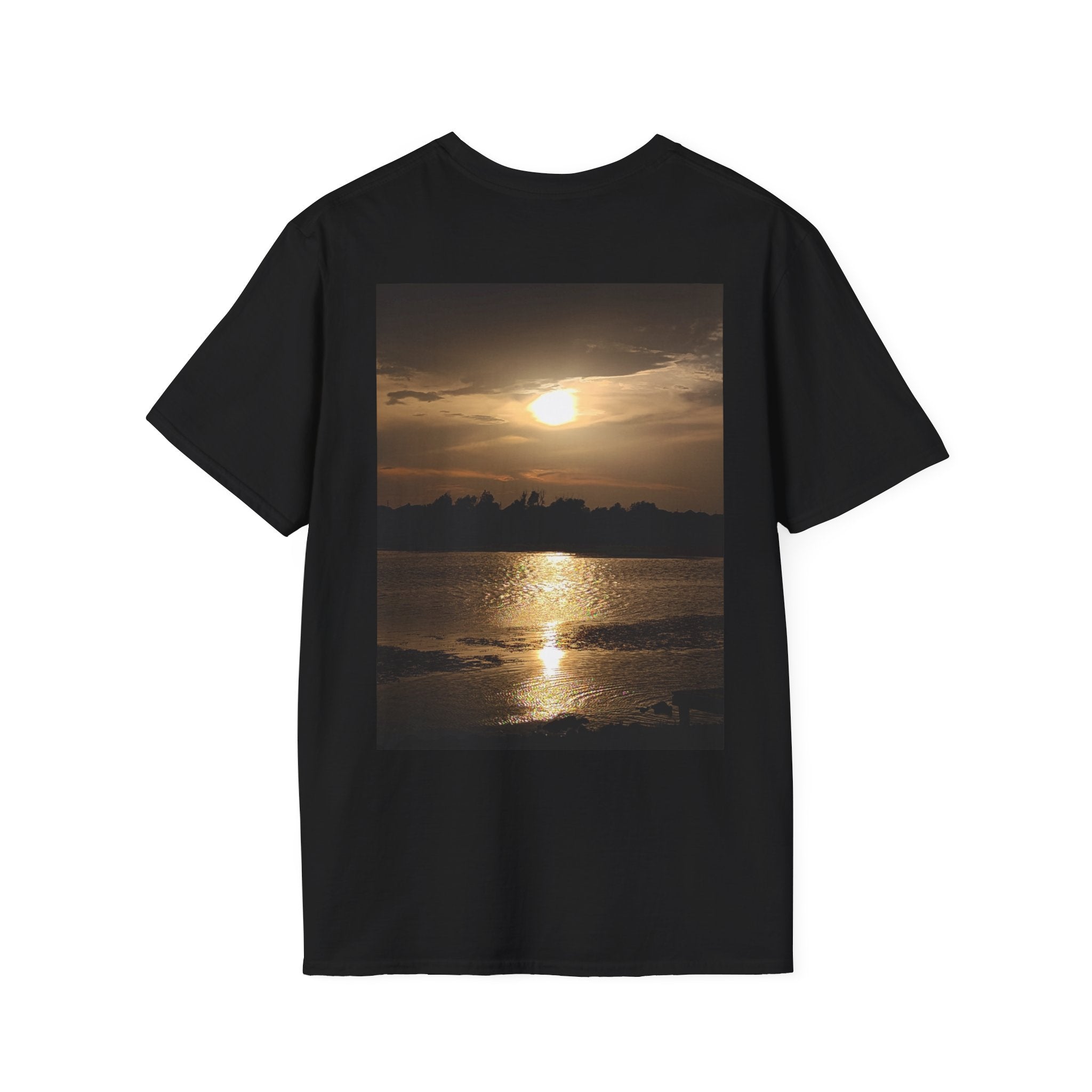 Dog Love You & Beautiful Sunset Unisex Softstyle T-Shirt Pet Lovers T-shirt
