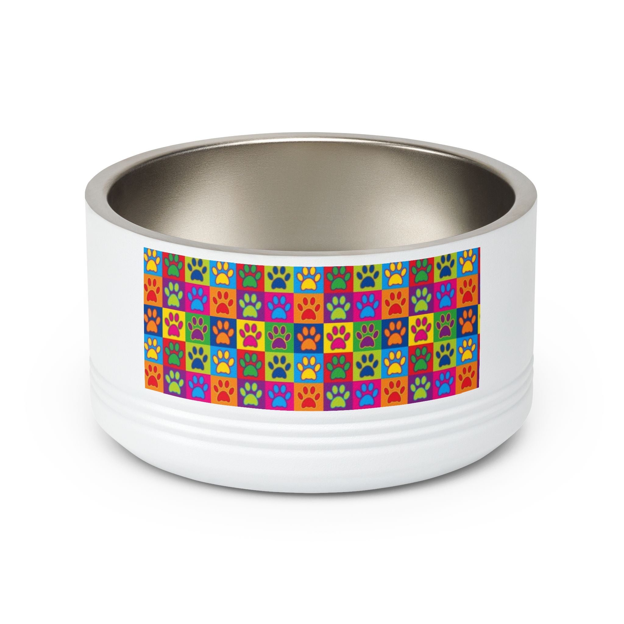 Kitten Row Stainless Steel Pet Bowl — 18oz Cat Feeding Dish