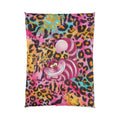 Cheshire Cat Leopard Print Comforter — Colorful Tie-Dye Animal Bedding