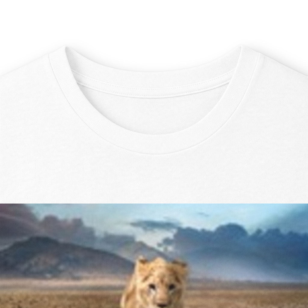 Long Sleeve T-shirt — Reflective Lion & Mountain River Nature Shirt