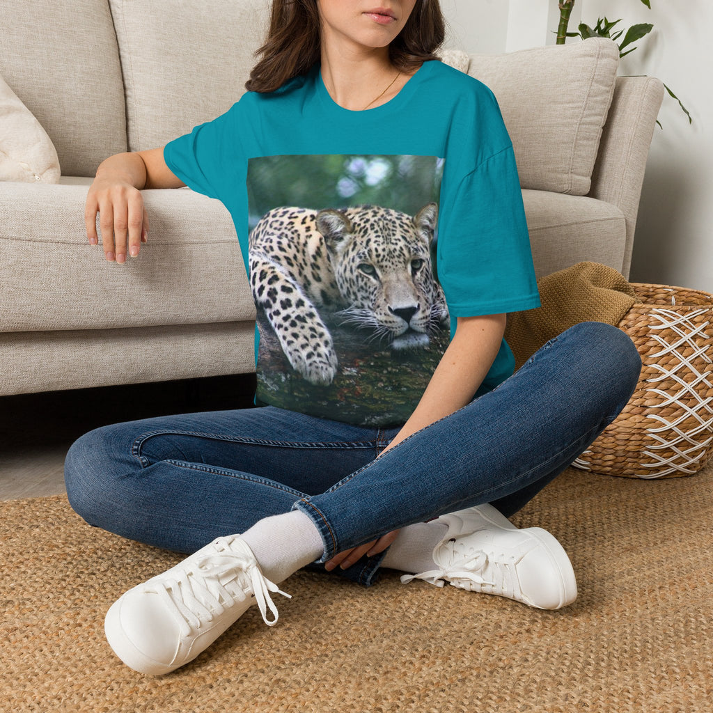 Leopard Gaze T-Shirt — Bold Wildlife Photo Tee