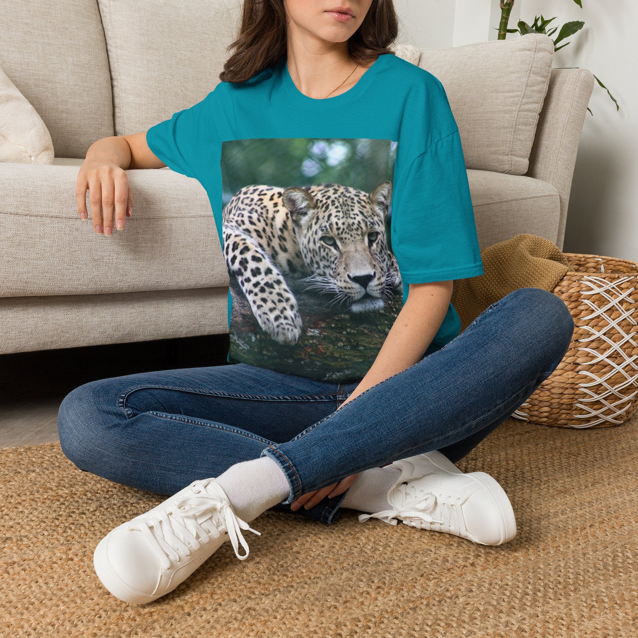 Leopard Gaze T-Shirt — Bold Wildlife Photo Tee
