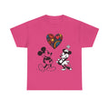 Classic Cartoon Mickey Mouse & Minnie Mouse Graphic T-shirt