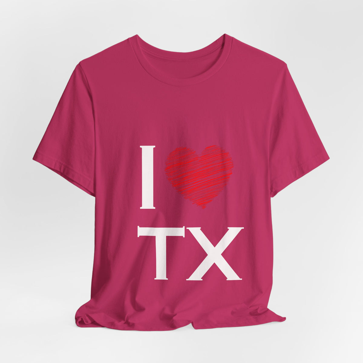 I  Love TX T-Shirt - Texas Love Graphic Tee