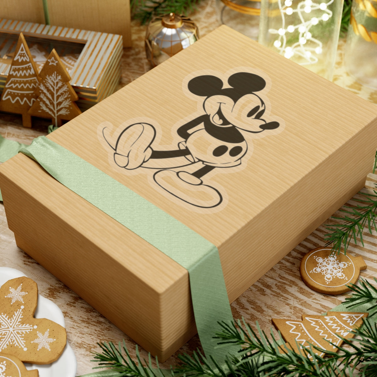 Vintage Cartoon Mouse Sticker — Retro Black & White Kiss-Cut Decal for Laptops, Water Bottles, and Scrapbooks