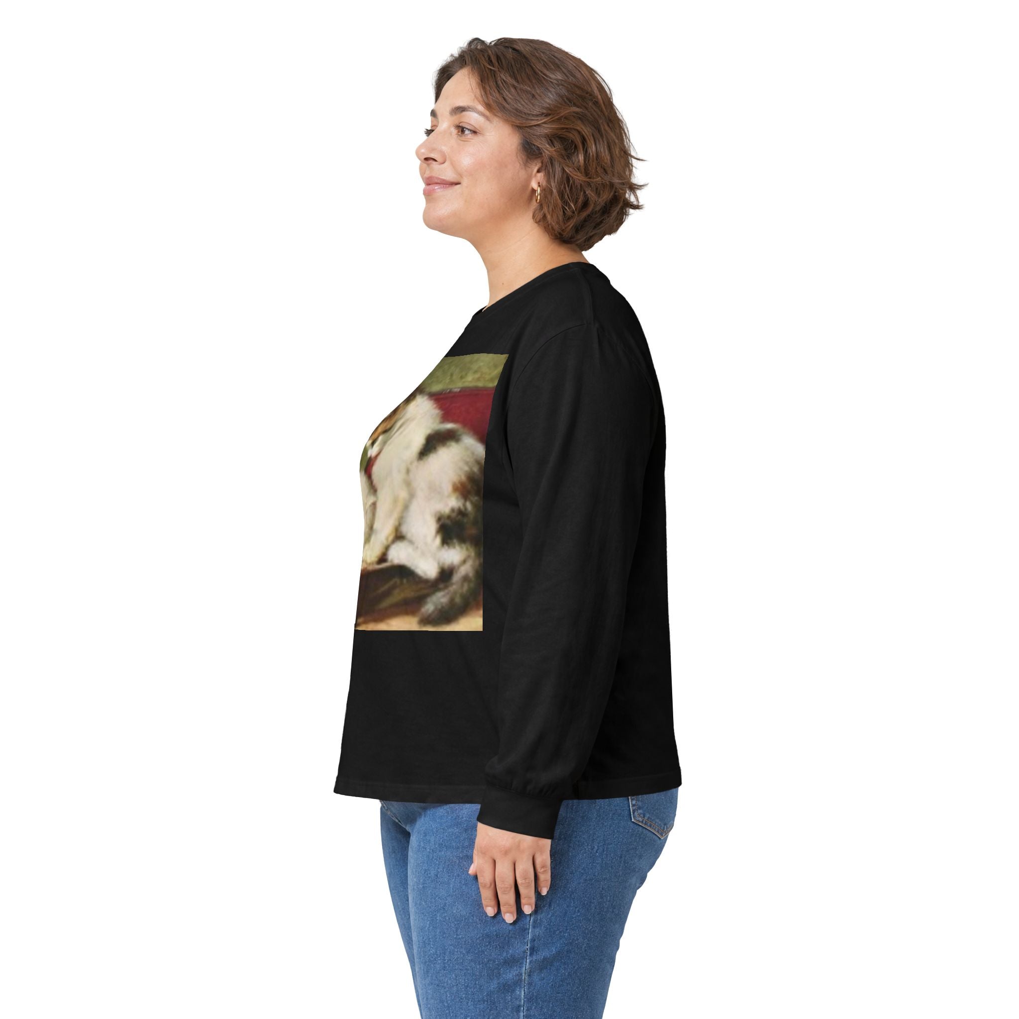 Puppy Play Vintage Art Long Sleeve Tee