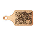 Floral Engraved Wooden Cutting Board — Decorative Serving & Chopping Board