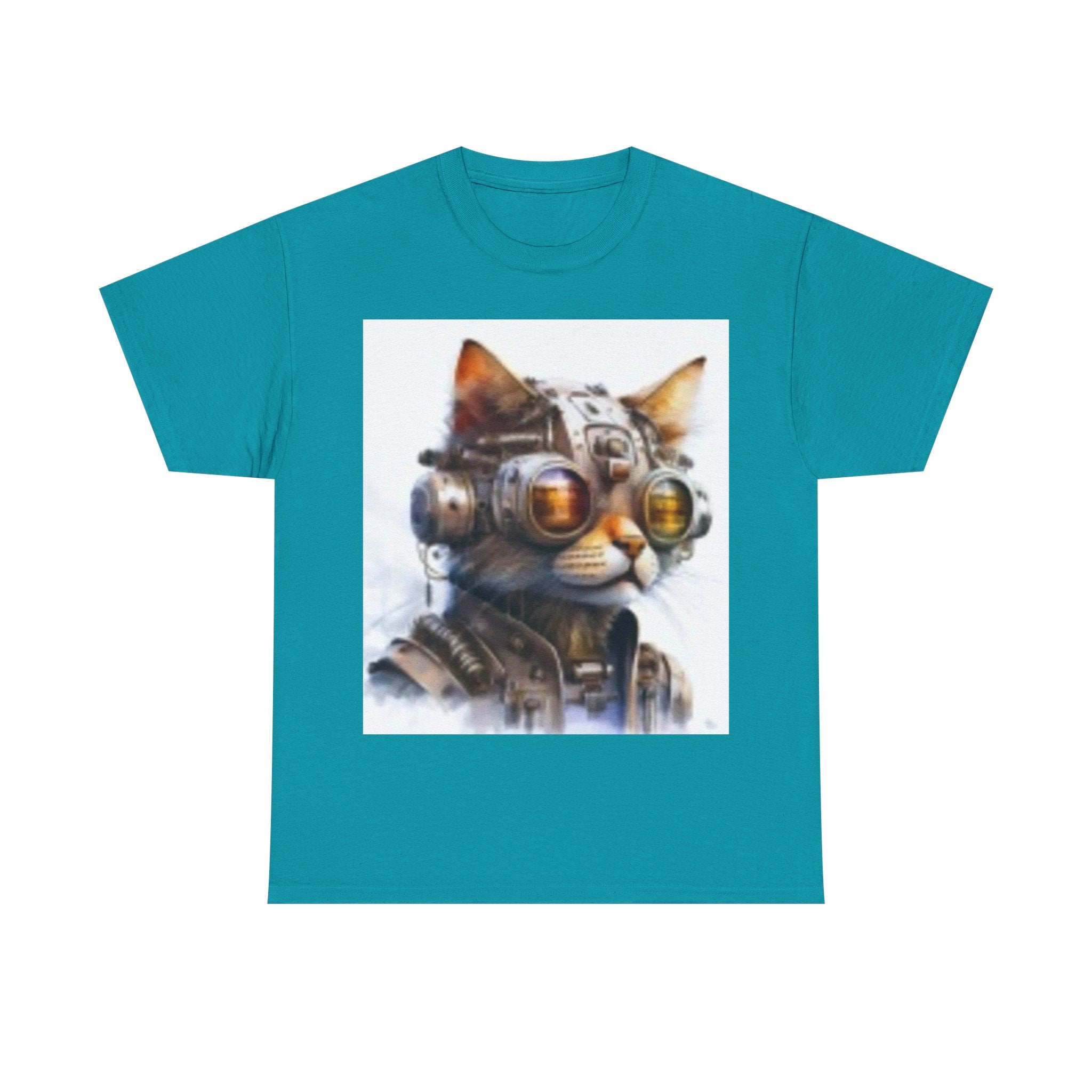 Space Age Cat Tee — Retro Sci‑Fi Cat Pilot Graphic T-Shirt