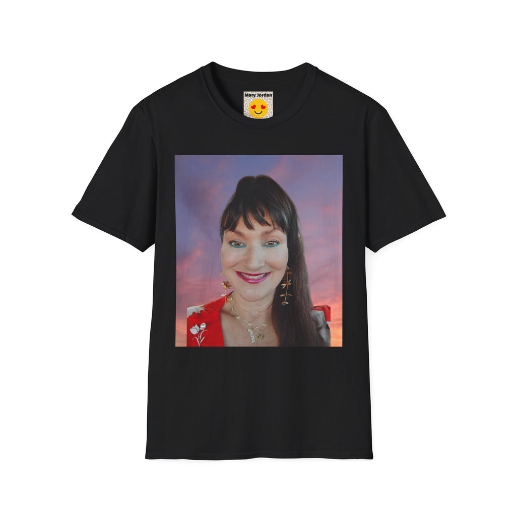 Mary Jordan T-Shirt — Smiling Woman Photo Print