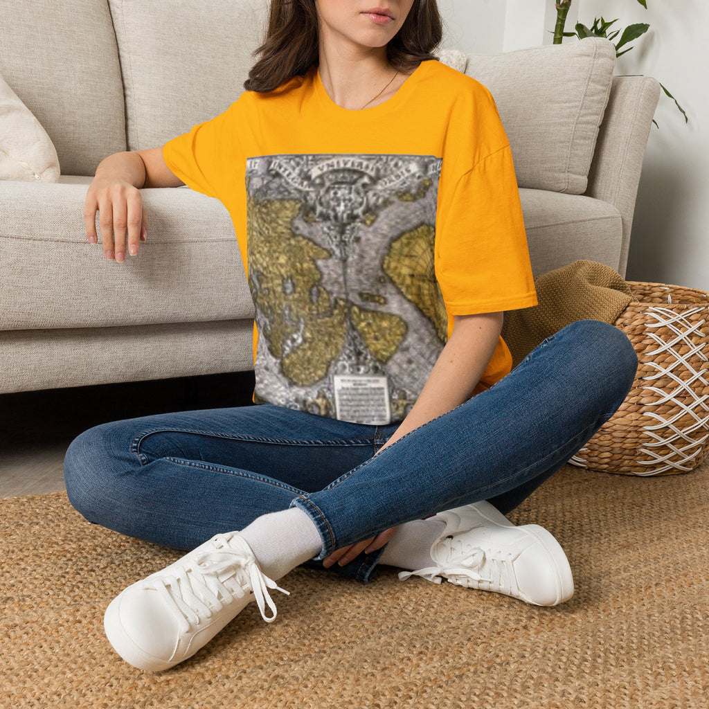 Vintage World Map T-Shirt — Antique Globe Travel Tee