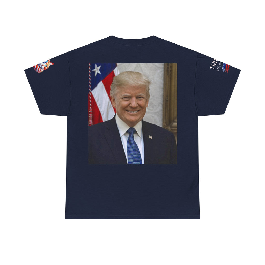T-shirt patriotique Donald J TRUMP — Poing patriotique drapeau américain
