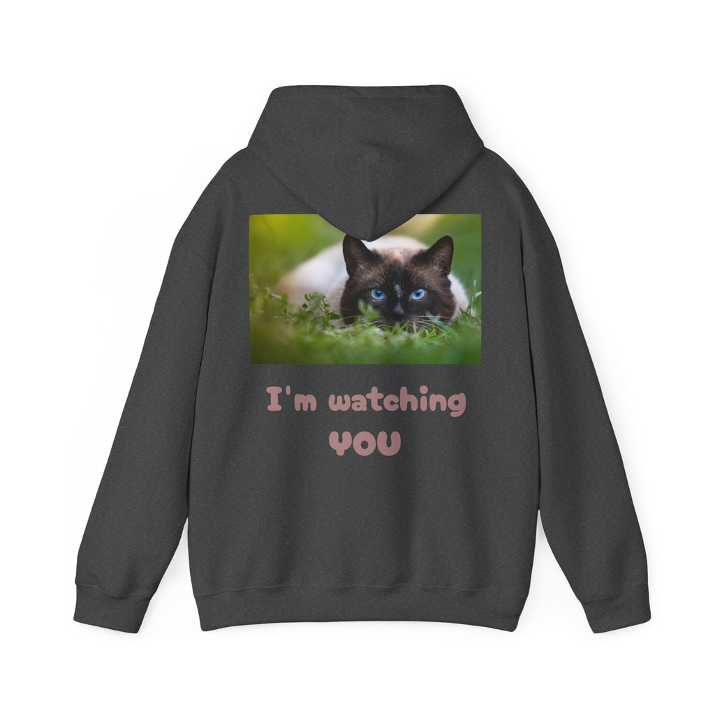 Siamese Cat Photo Hoodie – Blue-Eyed Cat Graphic Sweatshirt