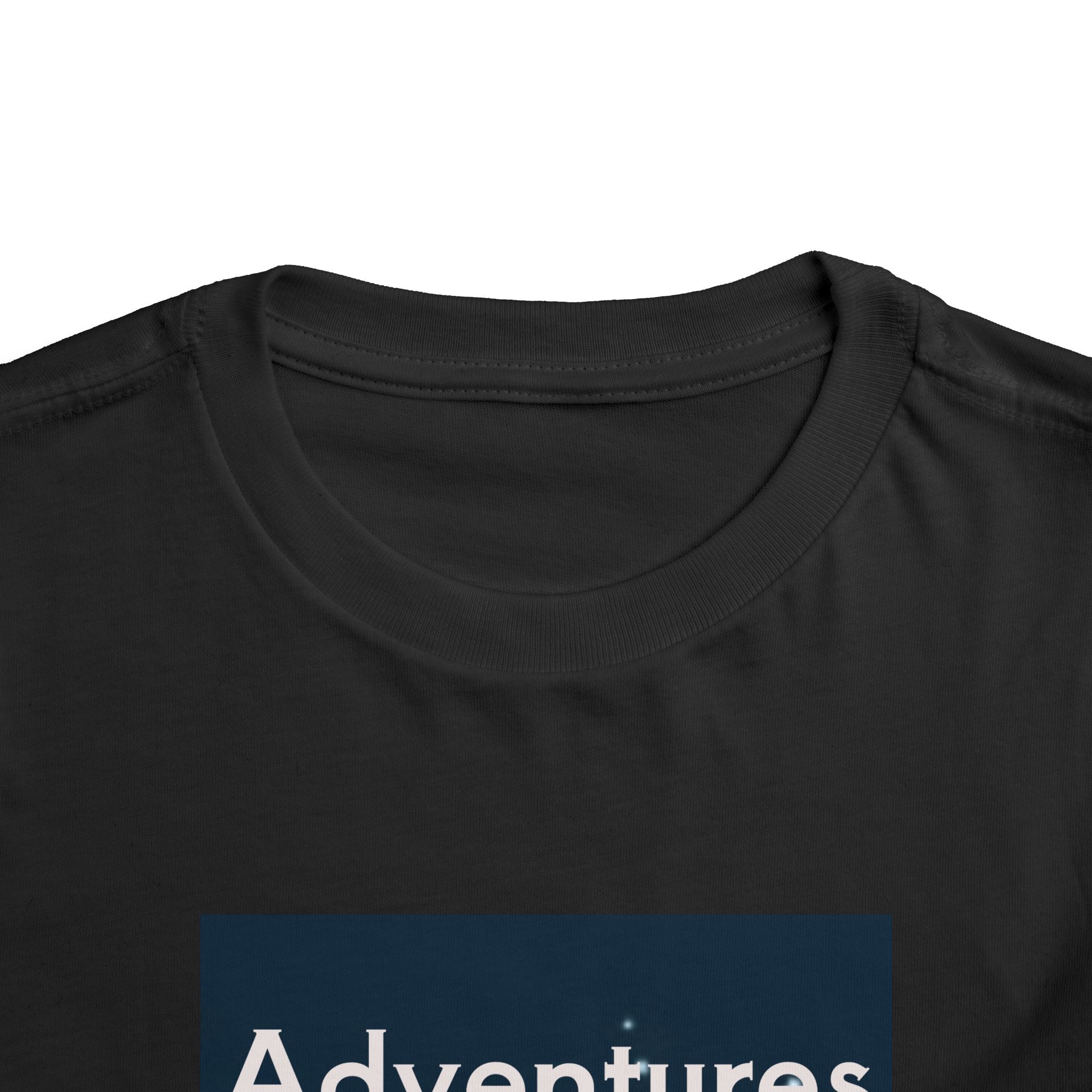 Toddler T-shirt — Adventures Cute Astronaut & Retro Space Rockets Design