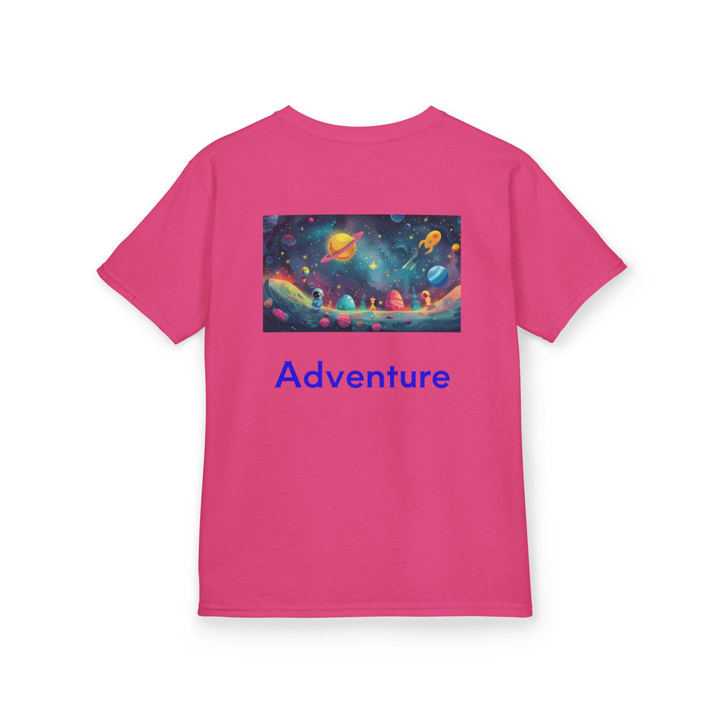 Kids Rocket Space Tee — Colorful Planets & Rocketship Shirt for Young Astronauts