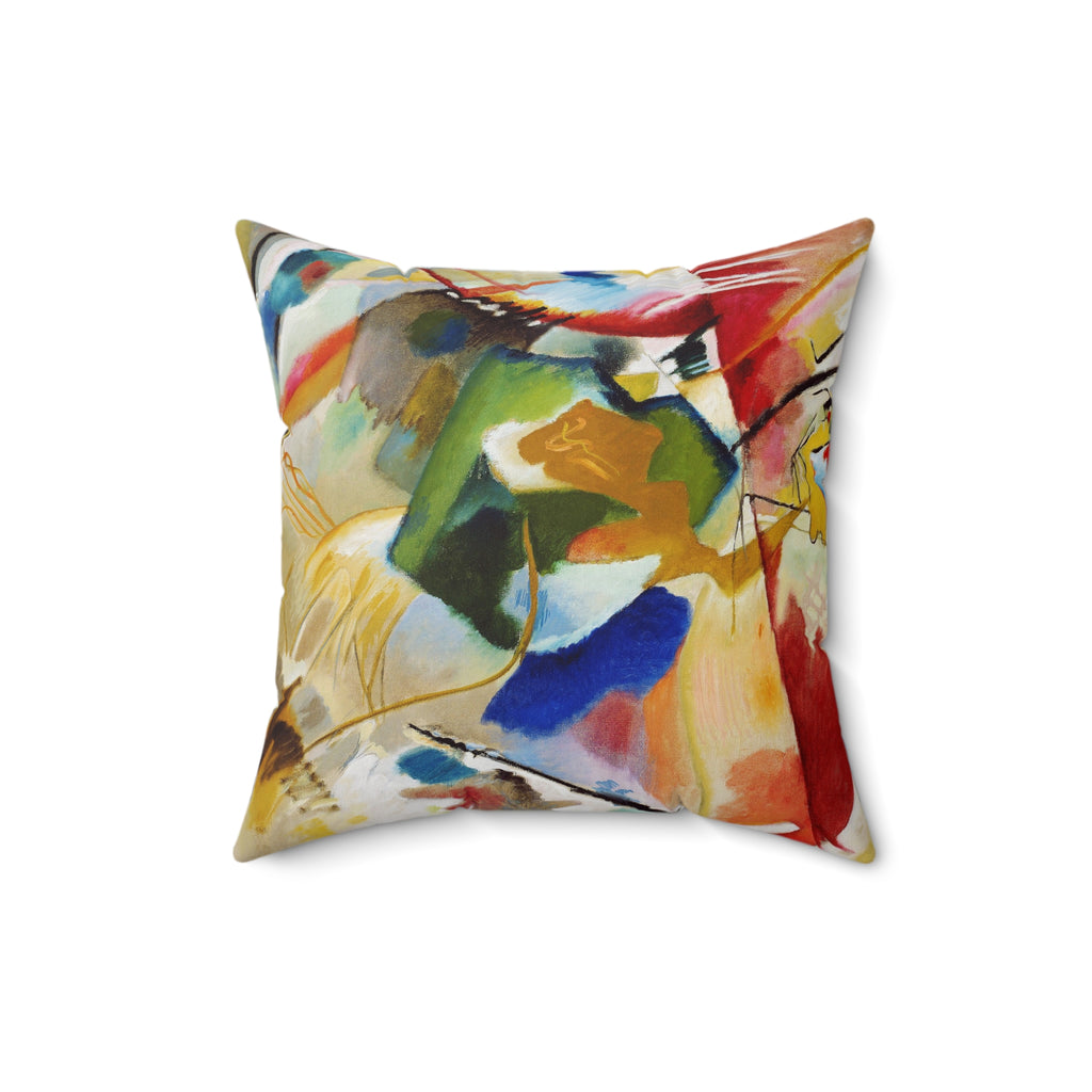 Decorative Pillow Cat Face & Colorful Geometrics