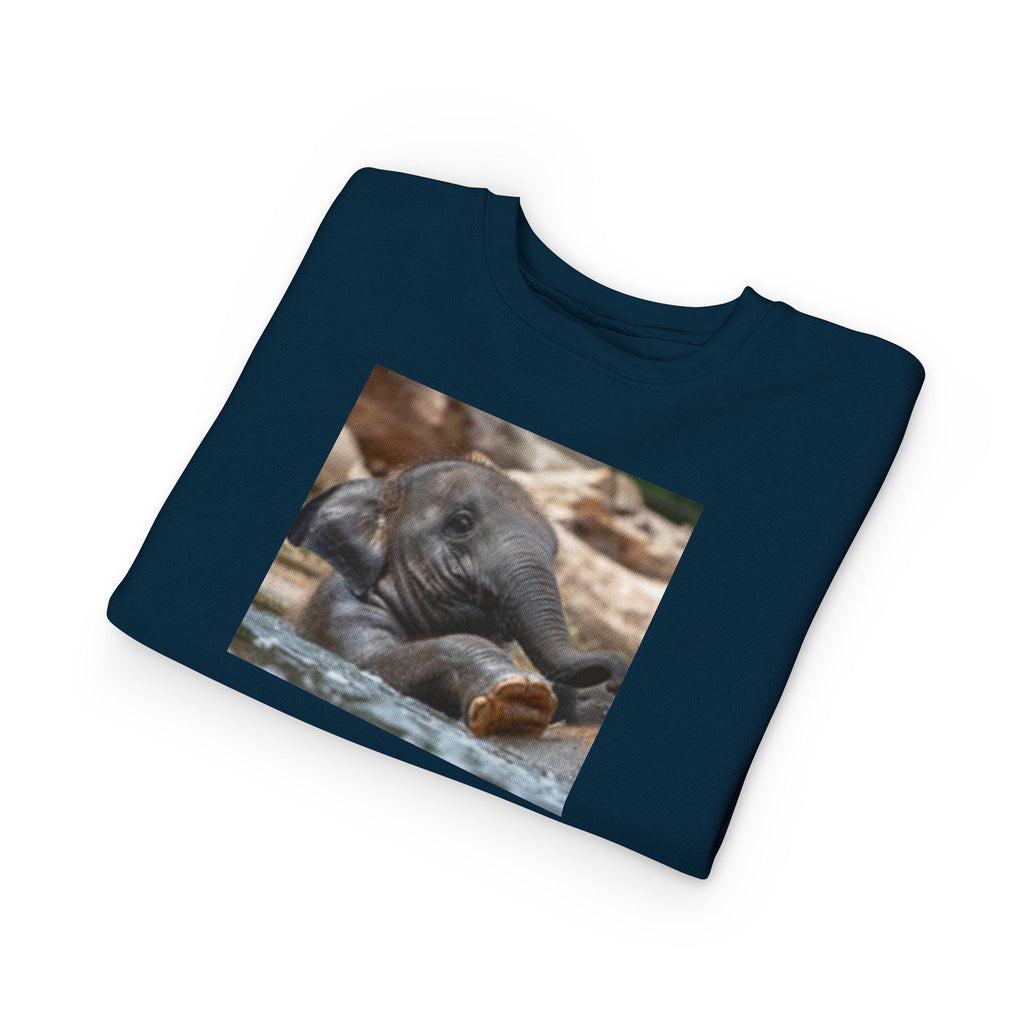 Toddler Sweatshirt - Cute Baby Elephant Nap Photo Sweatshirt for Kids