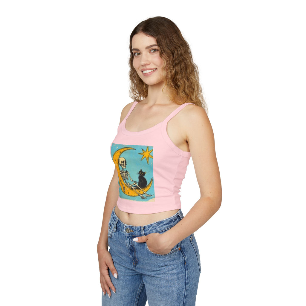 Celestial Skull & Cat Moon Tank