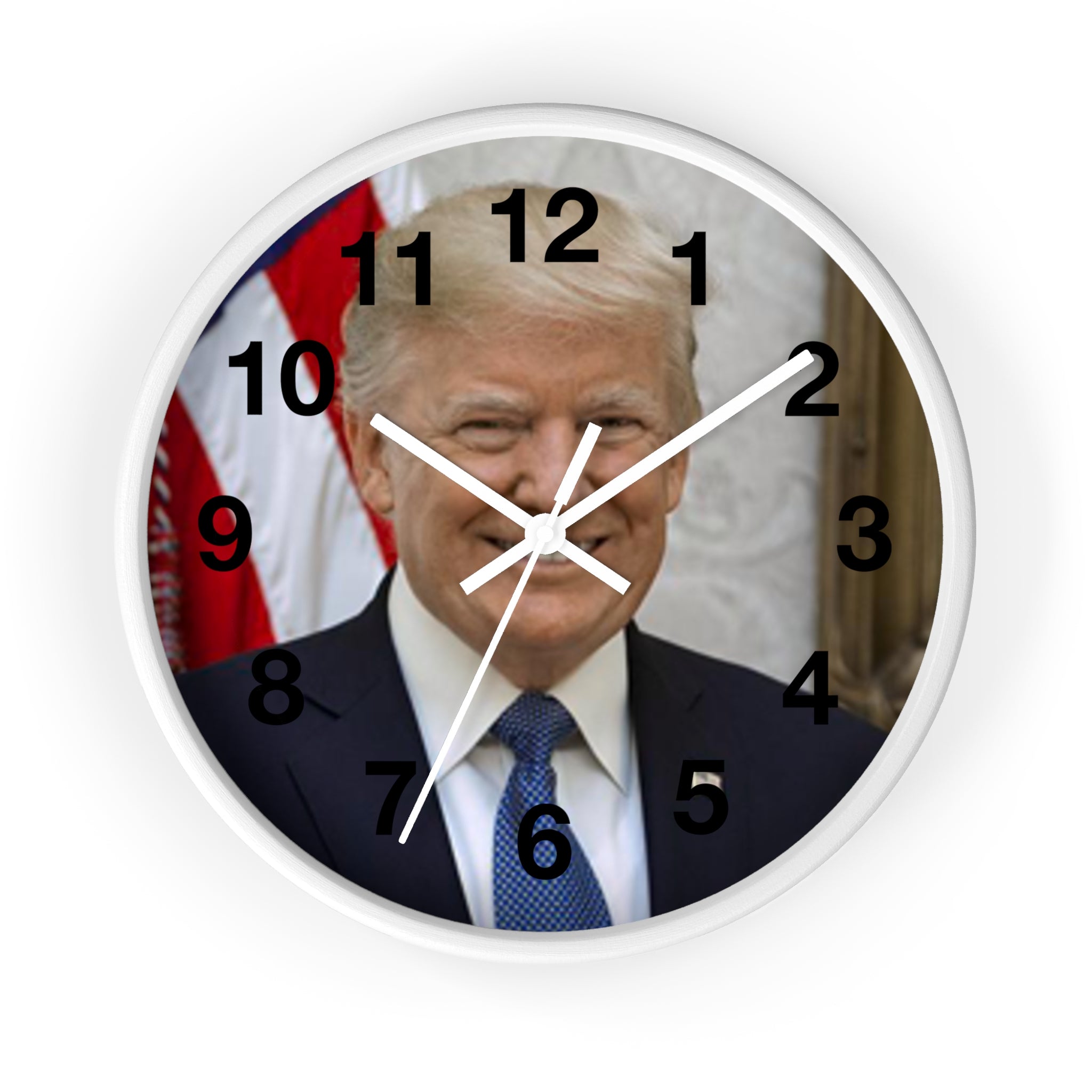 Wall Clock President Donald Trump 47th President AMERICA