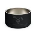 Cute Dog Face Stainless Steel Pet Bowl — 18 oz Cute Minimalist Dog Food & Water Dish