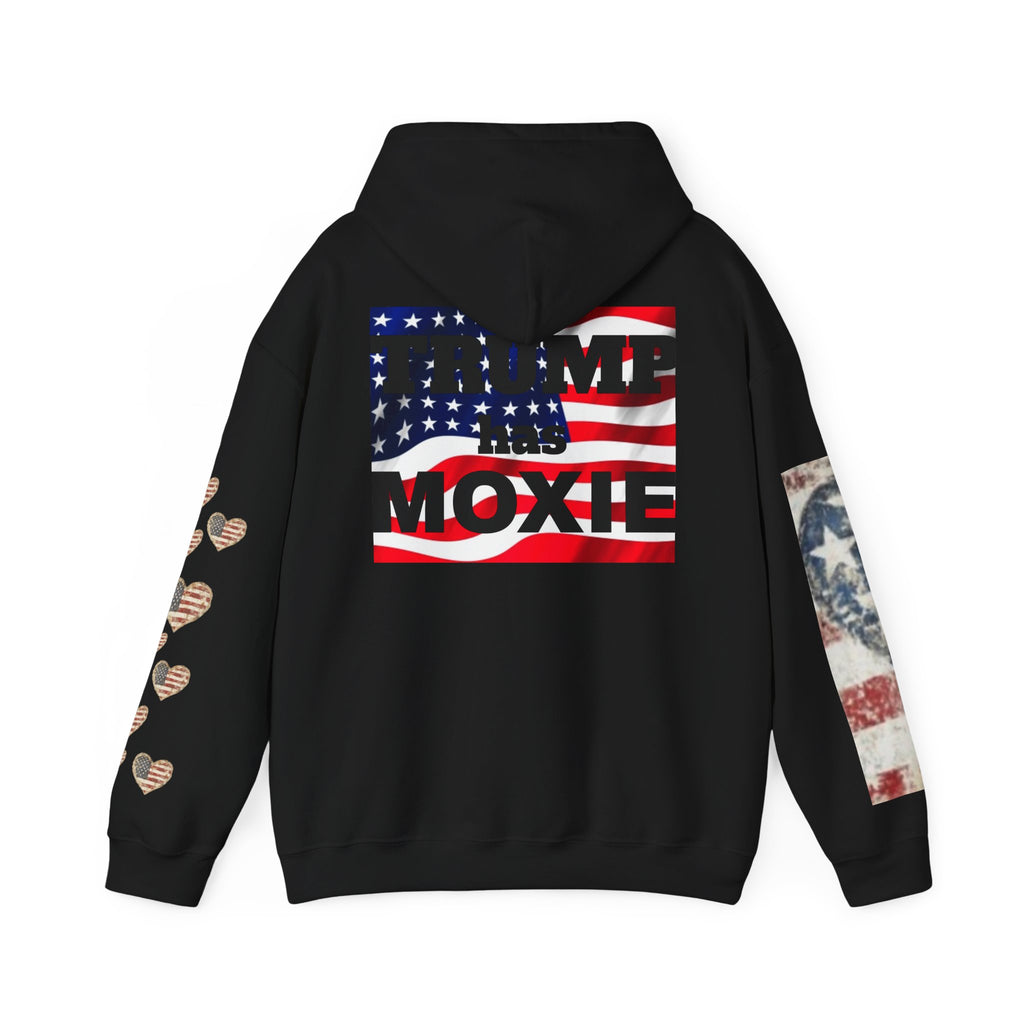 TRUMP a du Cran Drapeau américain Sweat à capuche graphique — Poing patriotique