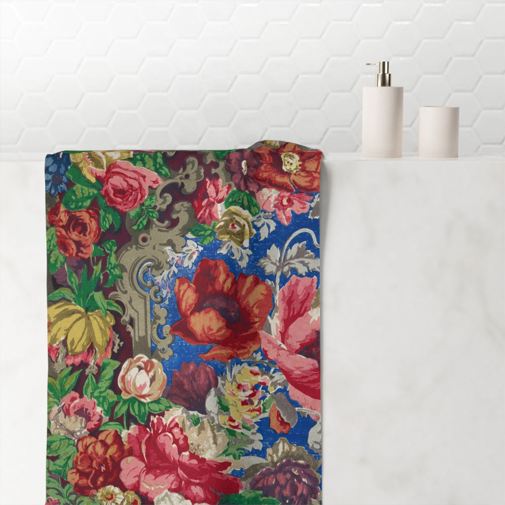 Floral Vintage Velvet Beach Towel