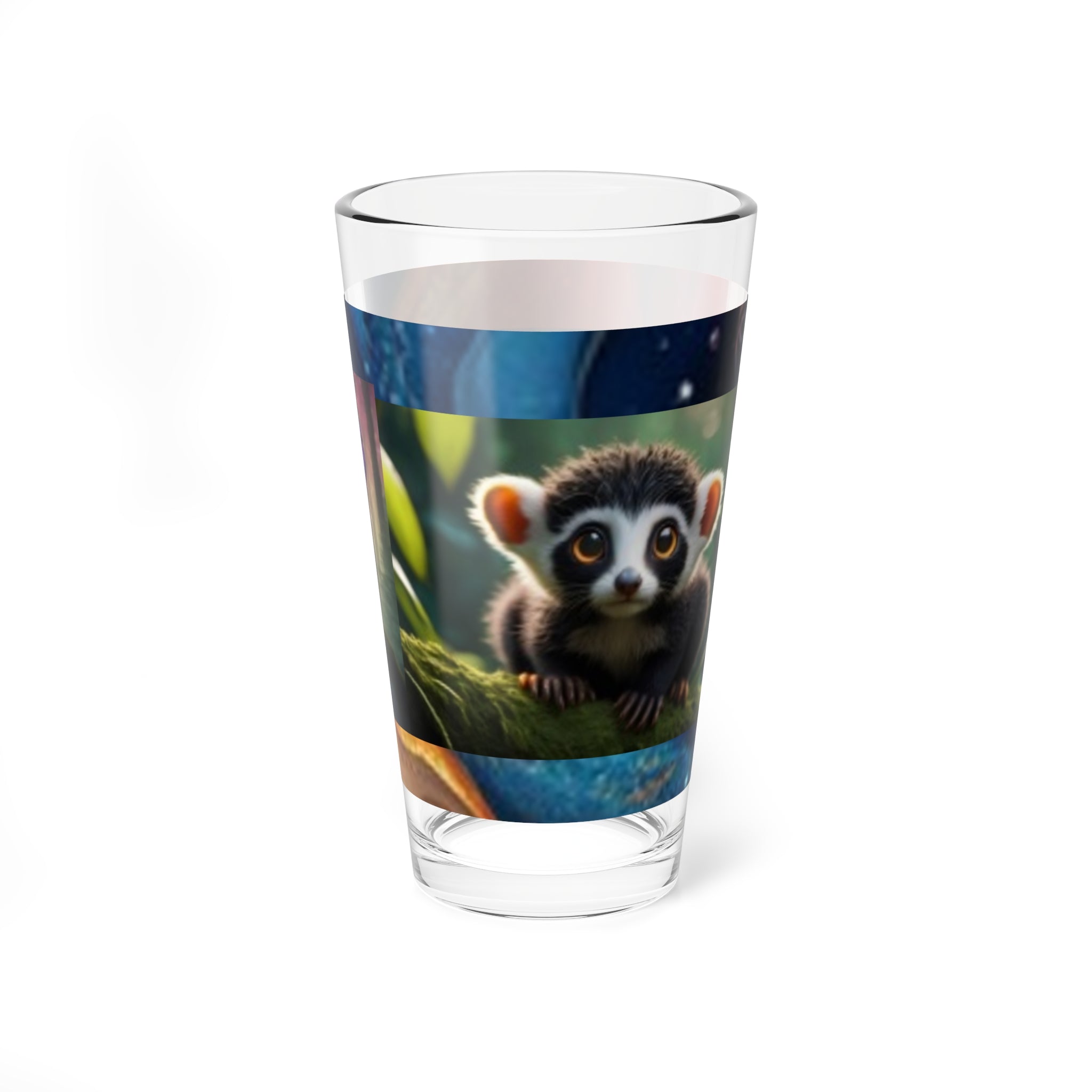16oz Fantasy Creature Mixing Glass – Cute Forest Critter Barware