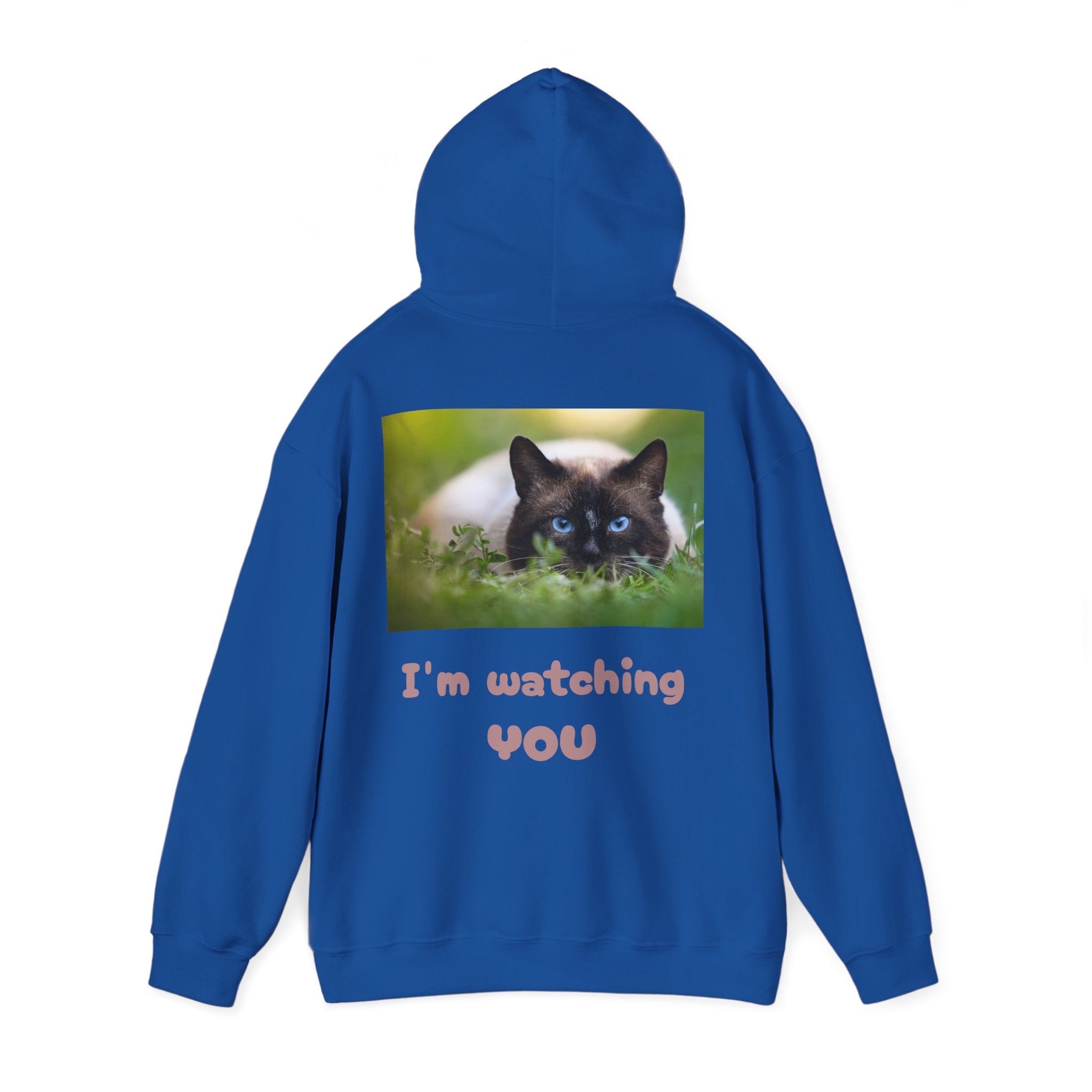 Siamese Cat Photo Hoodie – Blue-Eyed Cat Graphic Sweatshirt