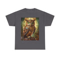 Steampunk Owl Graphic Tee — Vintage Mechanical Owl T-Shirt