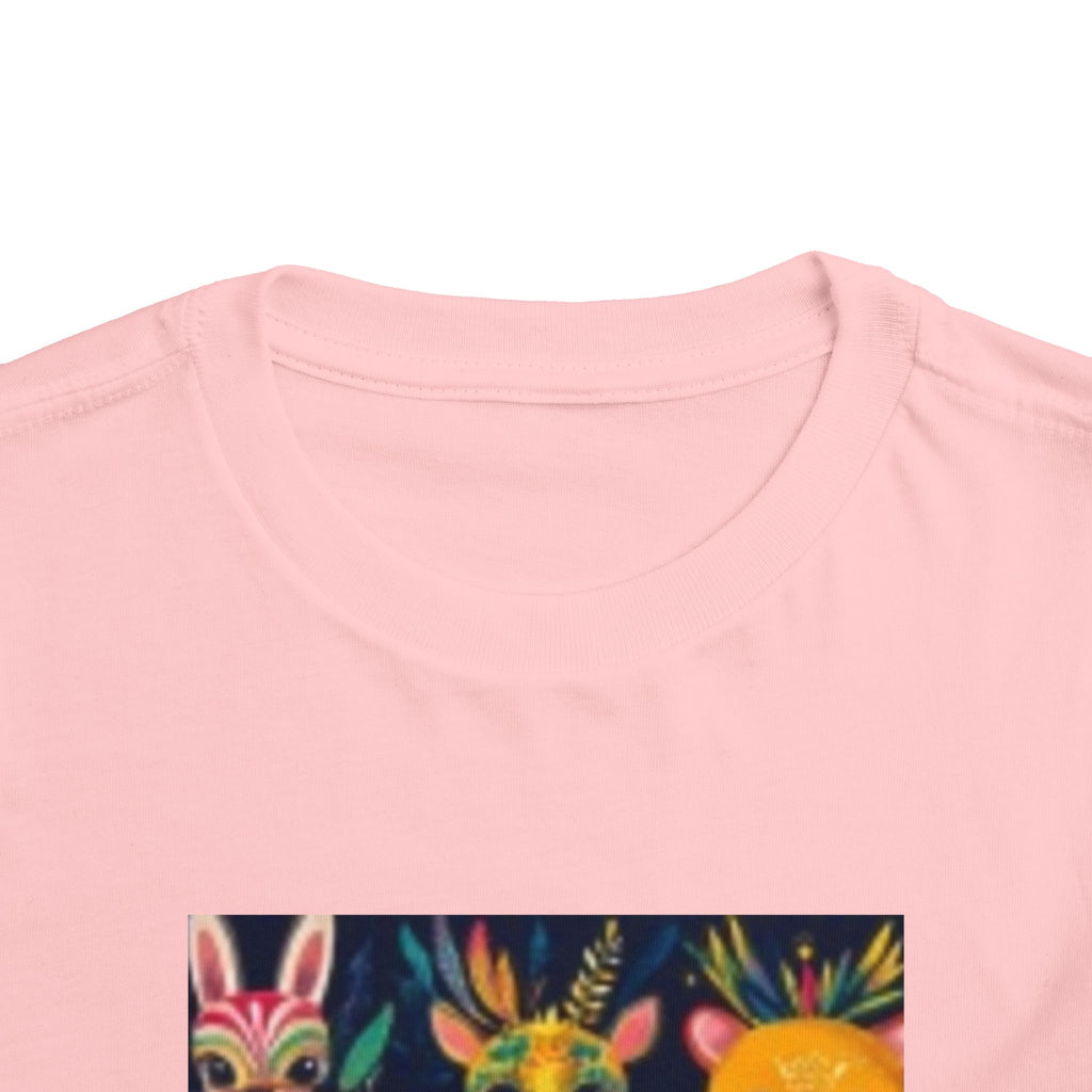 Toddler T-shirt — Colorful Forest Animal Faces Toddler Shirt