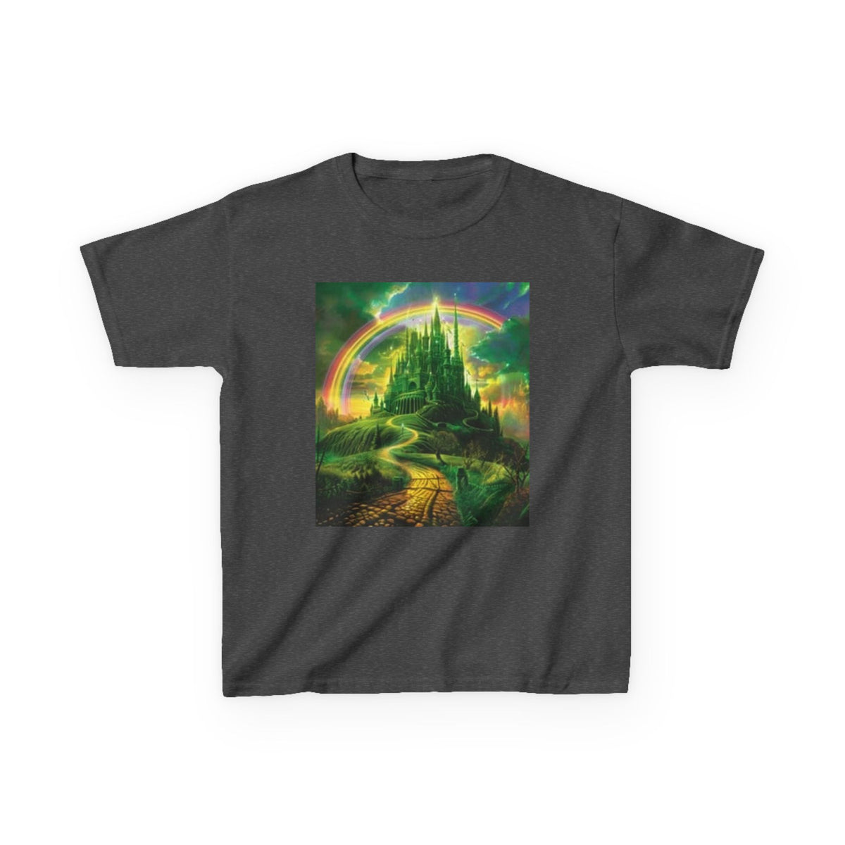 Kids T‑Shirt — Magical Rainbow Castle Fantasy Tee