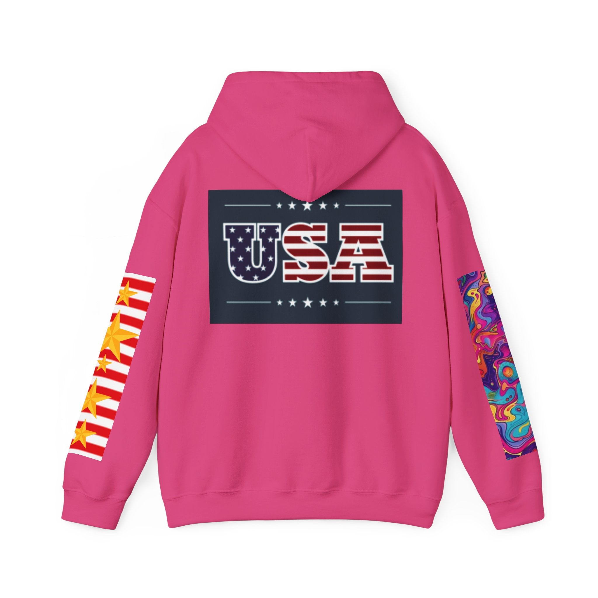 USA Flag Soldier Hoodie — Patriotic American Veteran Pullover