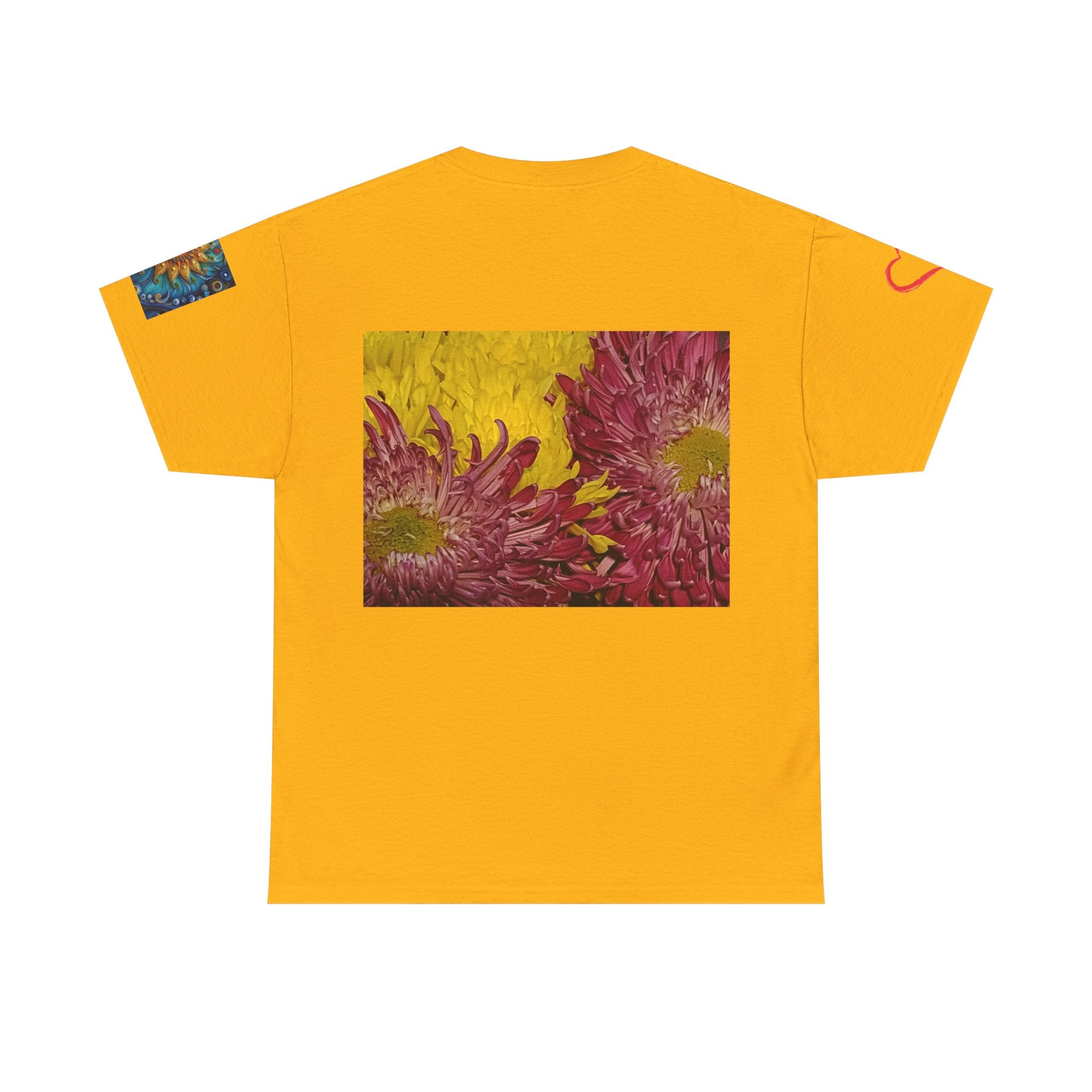 Floral Vase Graphic T-shirt — Minimal Botanical Bouquet T-Shirt