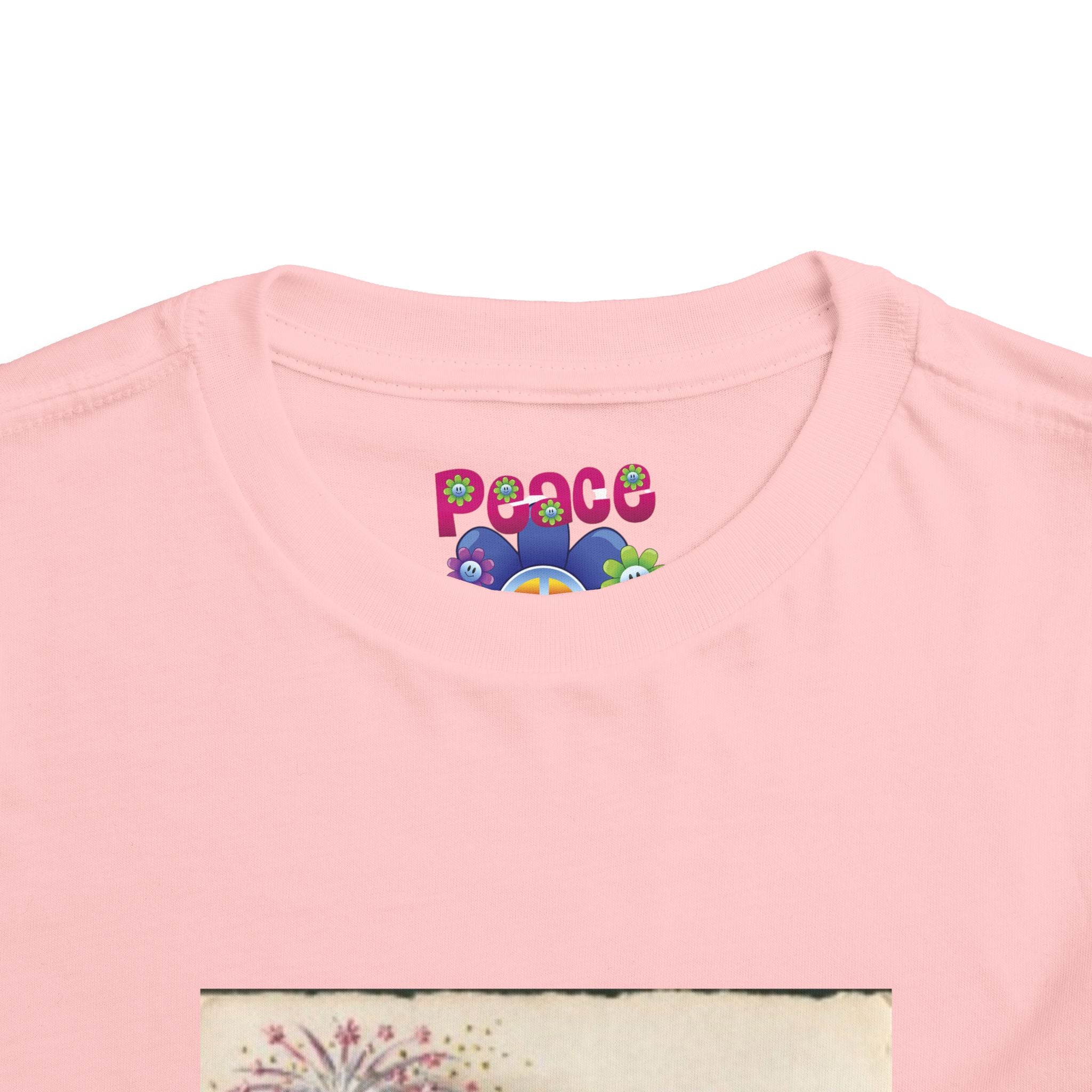 Toddler Short Sleeve T-shirt USA Flag & Cartoon Dogs