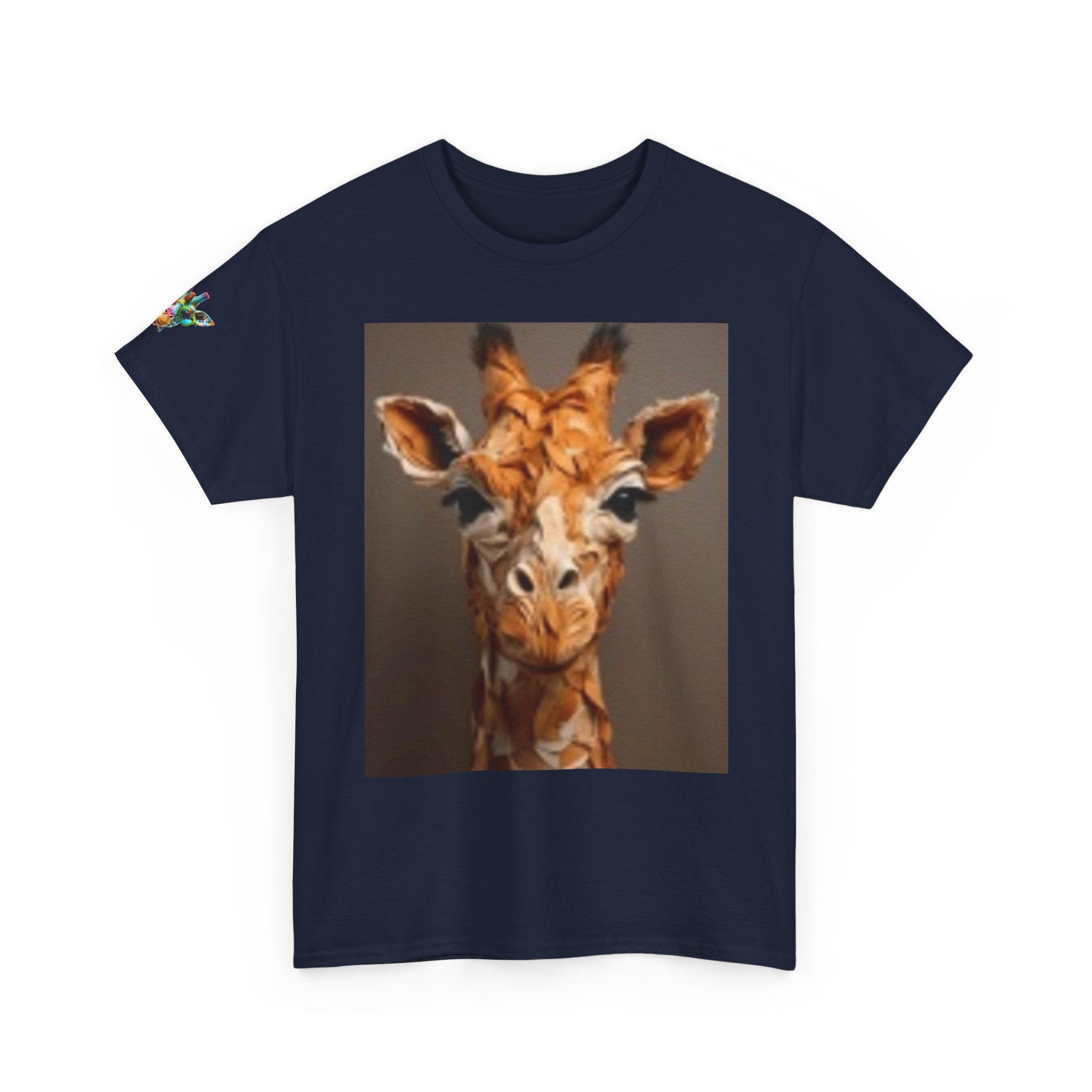 Giraffe Portrait Tee - Cute Watercolor Animal Graphic T-Shirt