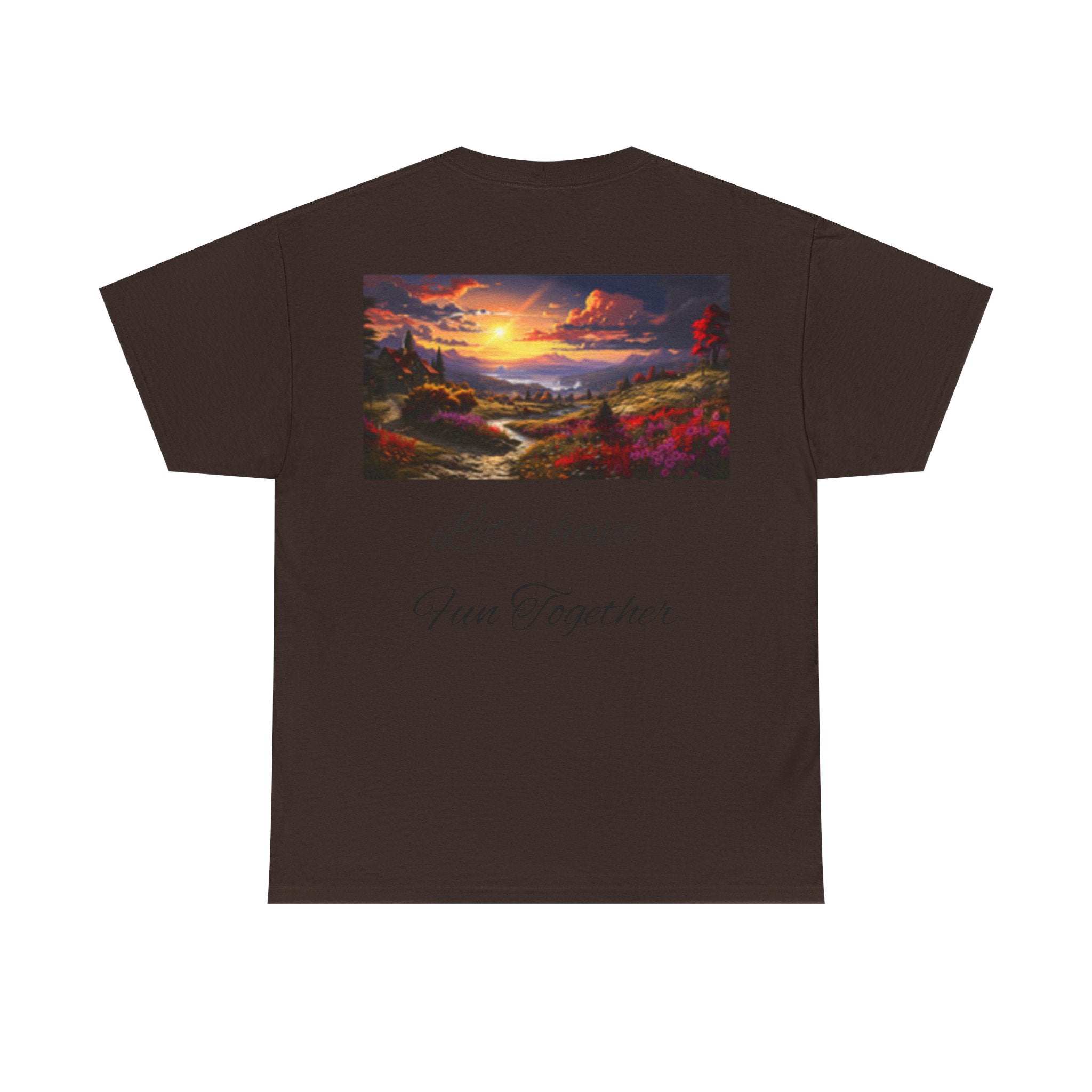 Pinup Beach Girl & Sunset T-Shirt — Retro Bikini Pin-Up Graphic T-shirt