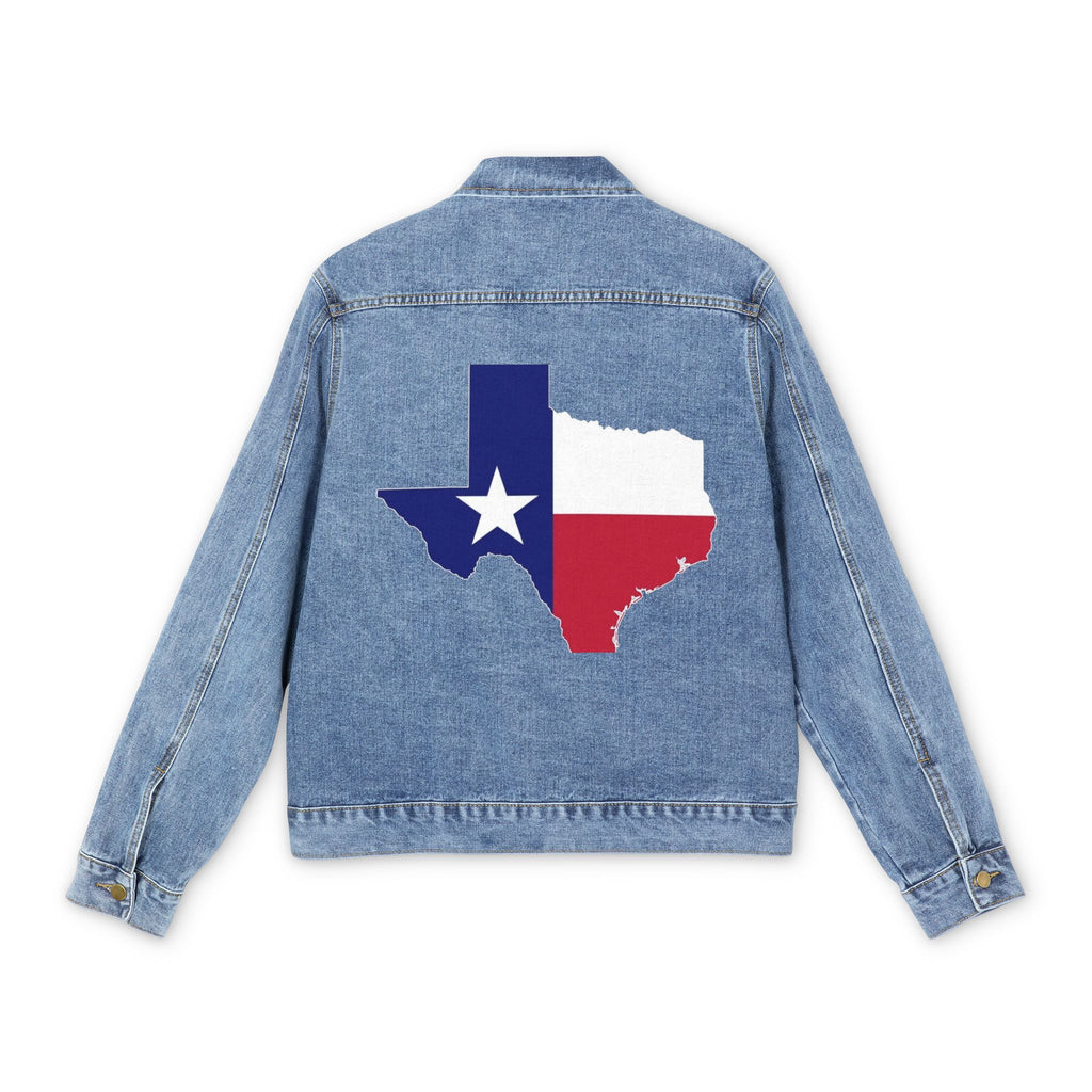 Denim Jacket — Texas Flag Map Back Graphic