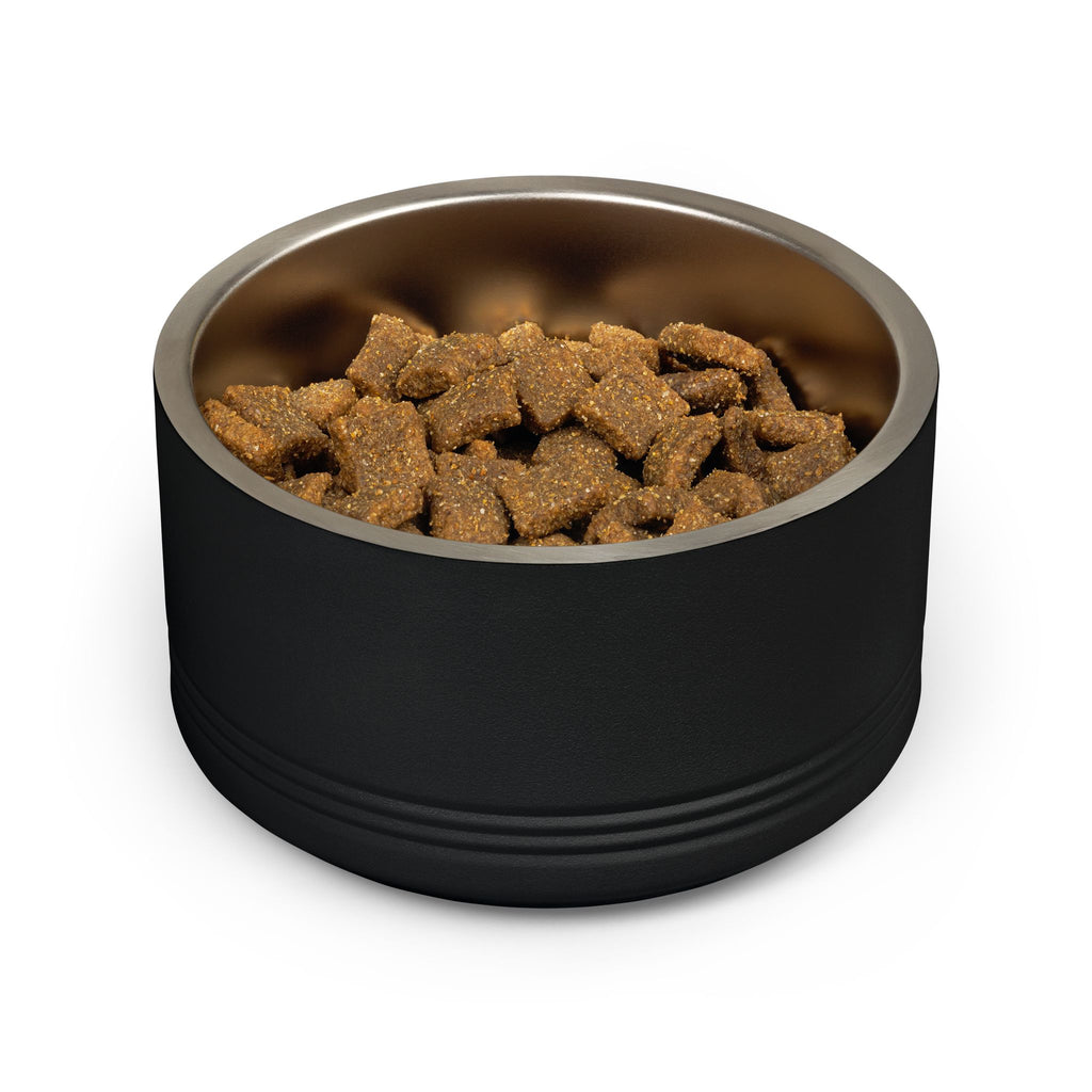 Cute Dog Face Stainless Steel Pet Bowl — 18 oz Cute Minimalist Dog Food & Water Dish