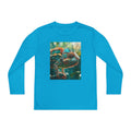 Youth Long Sleeve Tee — Tropical Chameleon Graphic