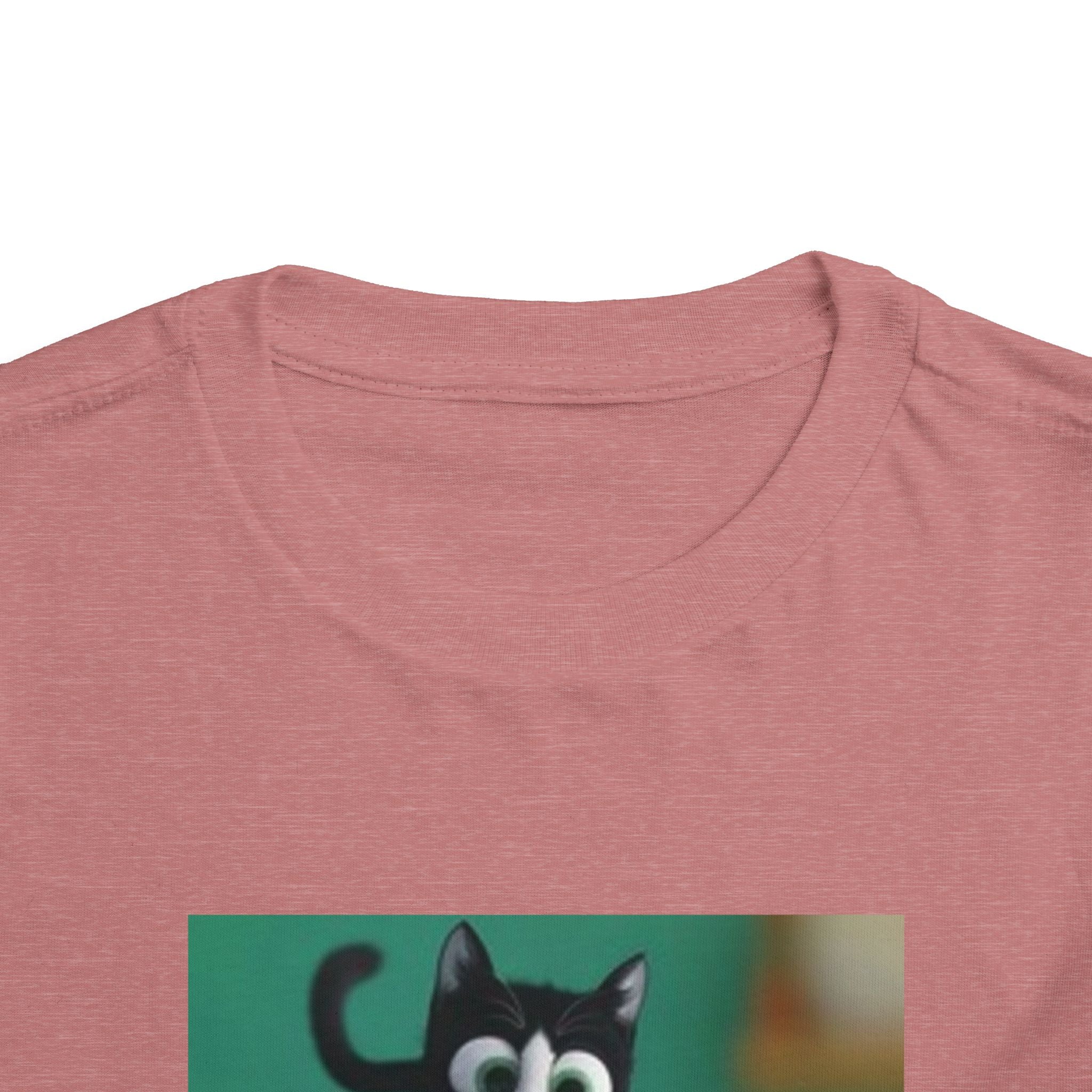 Toddler Tee — Playful Kitten and Fishbowl Graphic