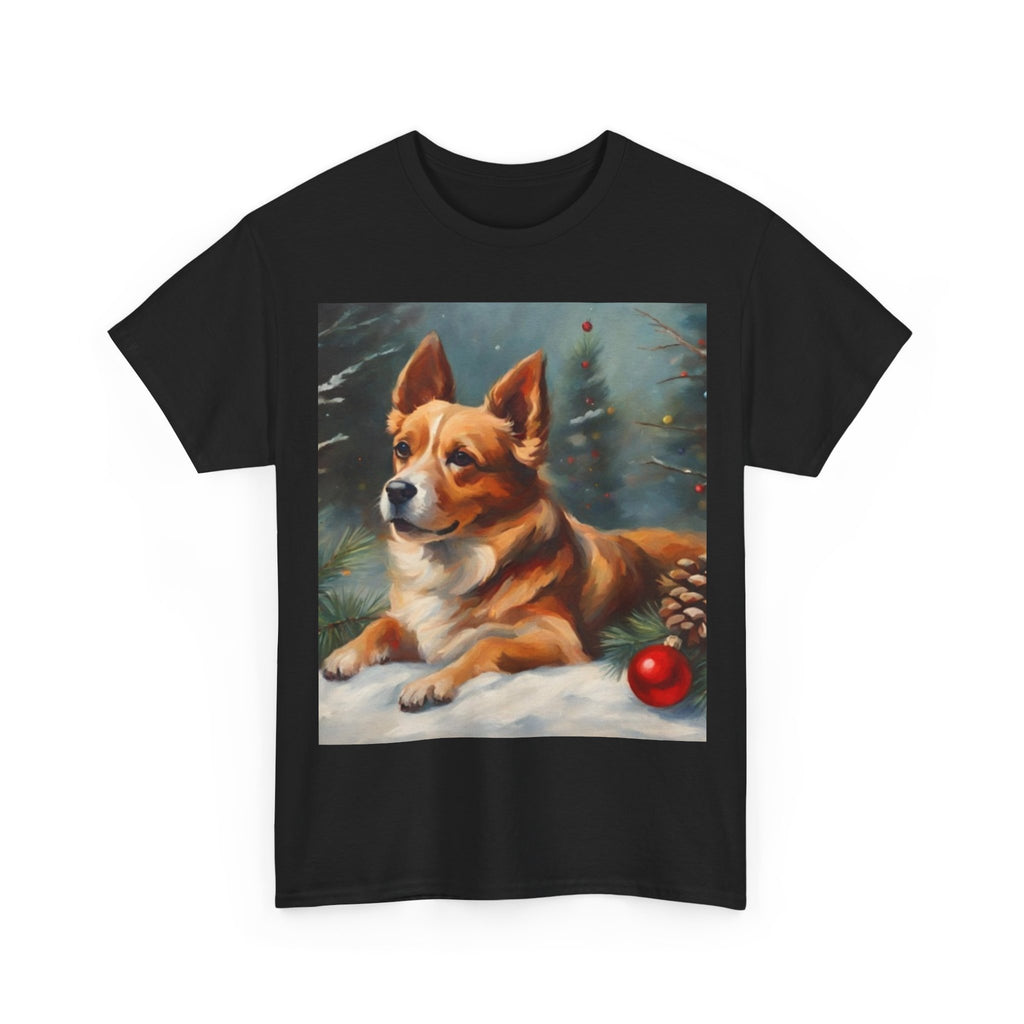 Corgi Christmas Tee — Festive Holiday Dog Shirt with Ornament