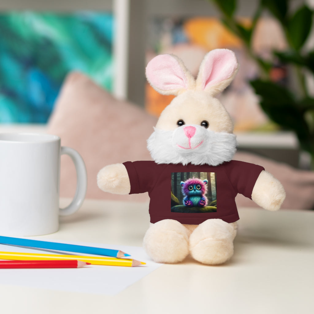 Brown Plush Teddy Bear with Cute Coffee Mug Tee - Gift for Kids & Coffee Lovers