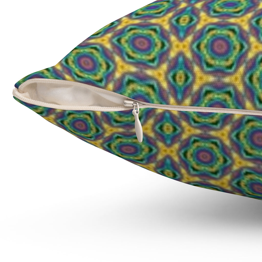 Kaleidoscope Geo Pattern Decorative Throw Pillow
