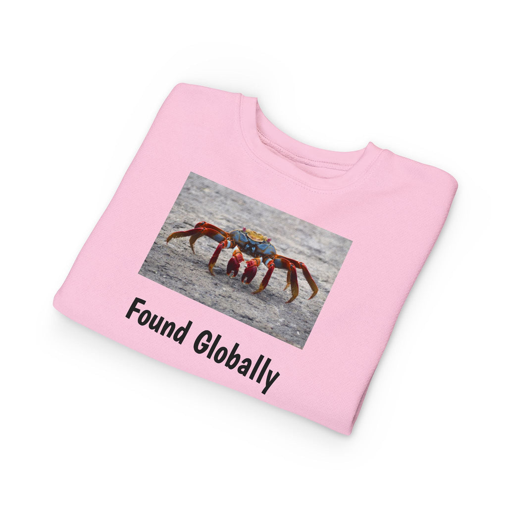 Toddler Sweatshirt - Colorful Fiddler Crab Beach Graphic