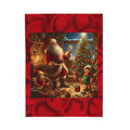 Santa Claus Workshop Plush Blanket