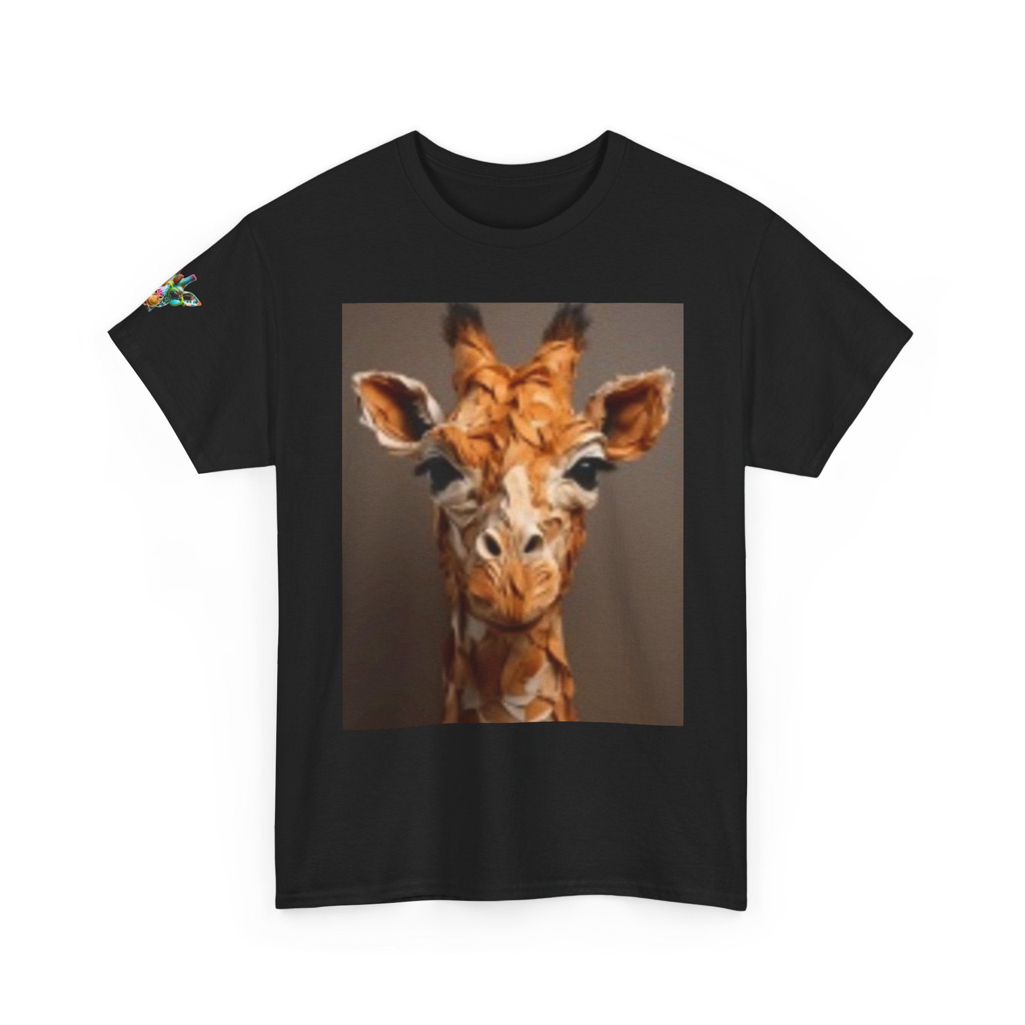 Giraffe Portrait Tee - Cute Watercolor Animal Graphic T-Shirt