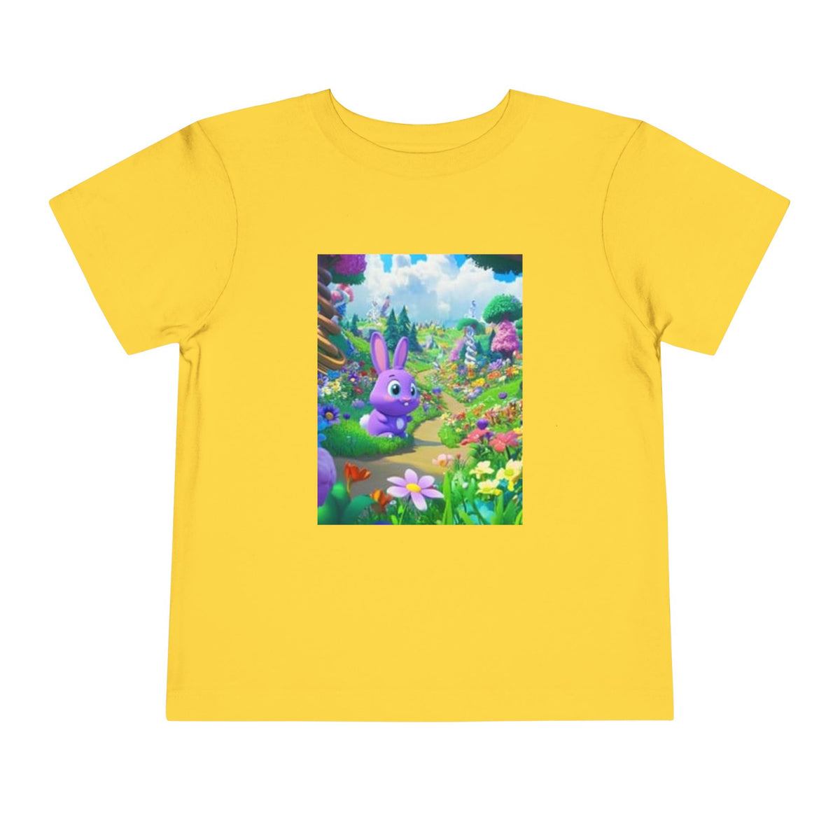 Toddler Tee — Colorful Bunny Garden Kids T‑Shirt