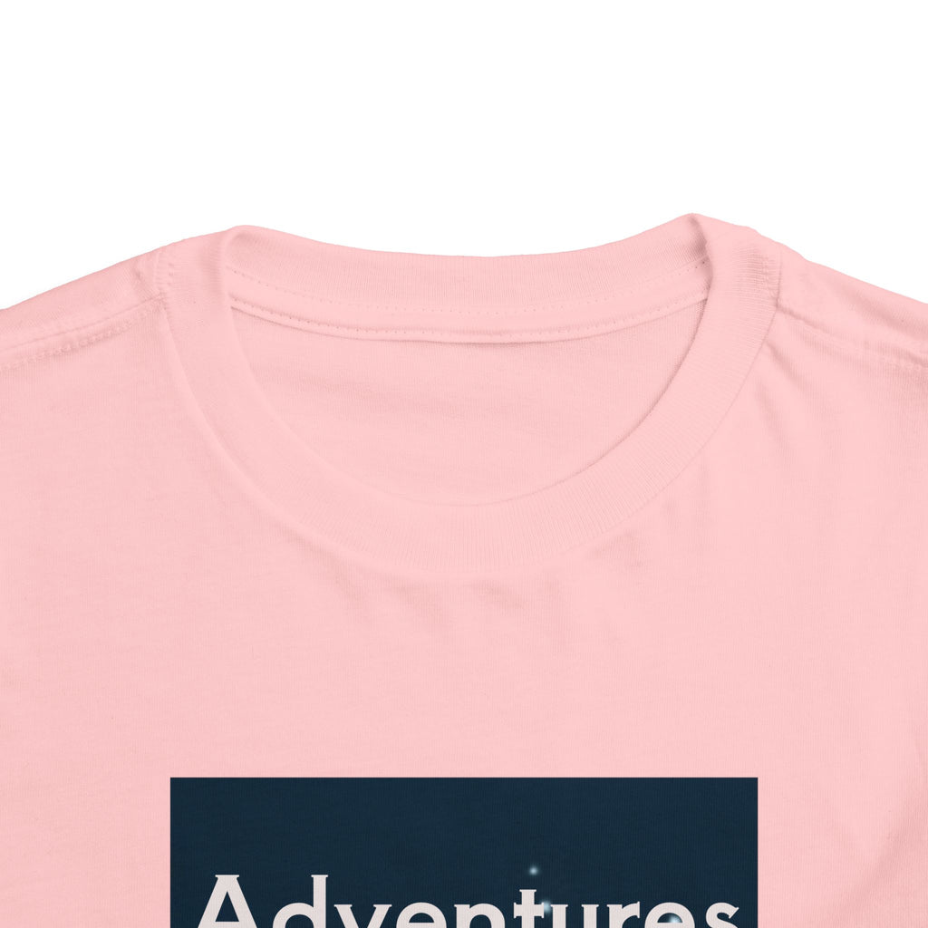 Toddler T-shirt — Adventures Cute Astronaut & Retro Space Rockets Design