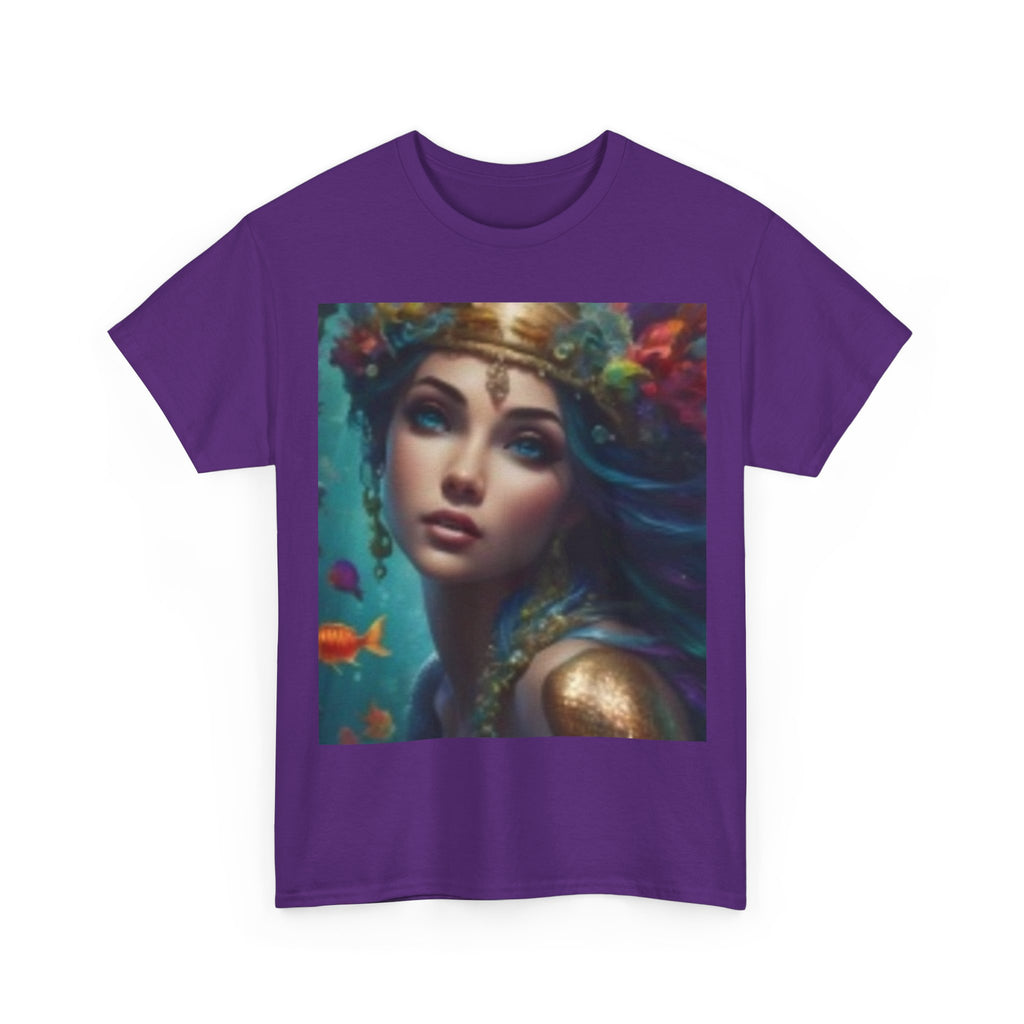 Mermaid Goddess Graphic Tee — Mystical Ocean Art T-Shirt